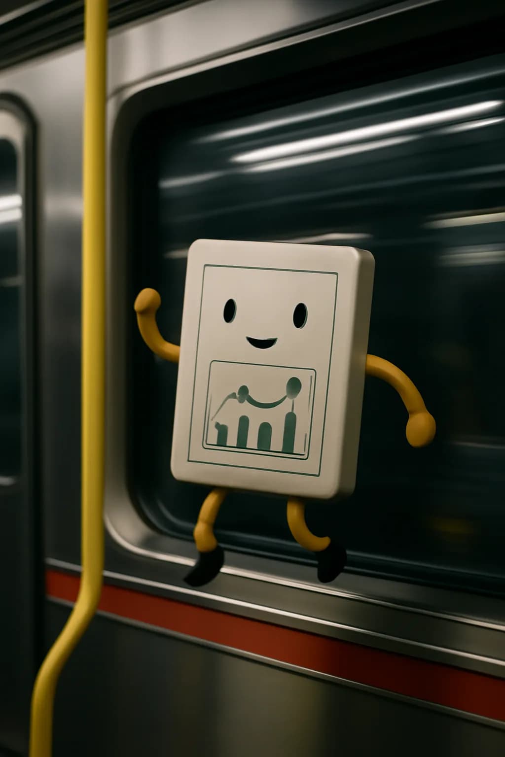 A realistic small workshop at night with warm lamps, precise tools, dust particles, and a cinematic handmade mood. a fast transit-adjacent glimpse with strong leading lines
